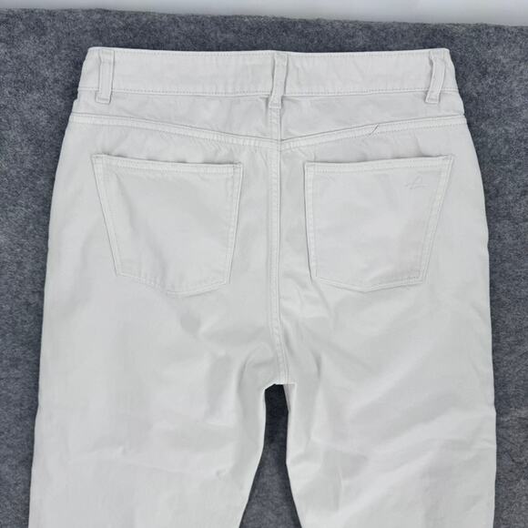 DL1961 Hepburn Jeans White 29 High Rise Wide Leg Tallic - Picture 8 of 10